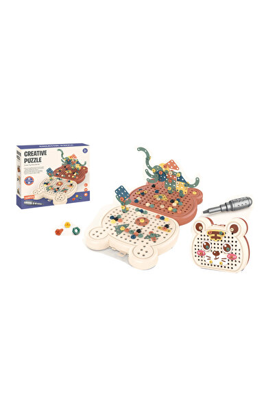 TSUMAB Creative Puzzle Drill Set – 160 Pieces DIY Construction Toy