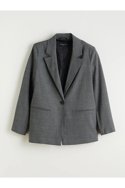 LC Waikiki Plaid Women's Blazer Jacket