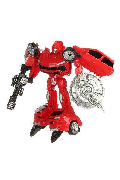 Sunman 2in1 Warrior Arabaya Dönüşebilen Robot - Fast Flame - Kırmızı