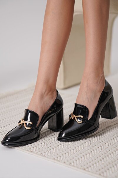 TRENDELLA Melly black patent leather women's high heel shoes