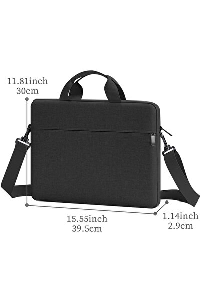 Other حقيبة كتف Toguma Messenger للكمبيوتر المحمول - سوداء (تناسب الكمبيوتر المحمول مقاس 14 بوصة)