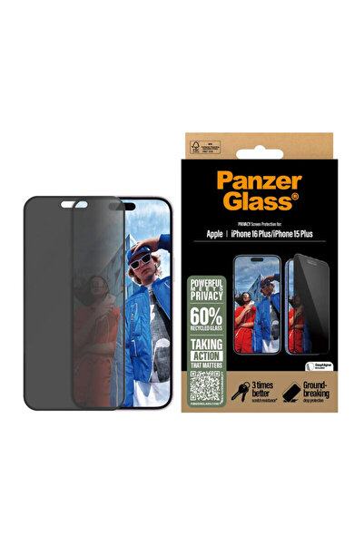 dalip Protector de ecran PanzerGlass® Privacy Ultra-Wide Fit pentru iPhone 16...