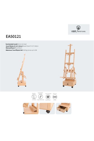 Vincent LILY / ZAMBAK EA50121 STUDIO EASEL