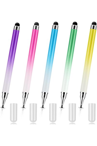 KASTWAVE Universal 2-in-1 High-Precision Touchscreen Stylus Pens, 5-Pack (Gra...