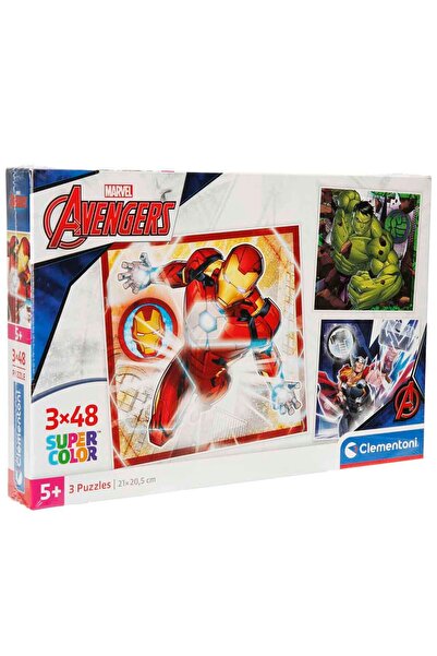 CLEMENTONI 3 X 48 Piece Supercolor Puzzle: Avengers