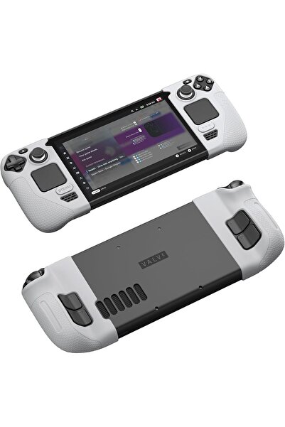 jsaux Silicone Protective Grip Case for Steam Deck (Left & Right) - Gray GP0016