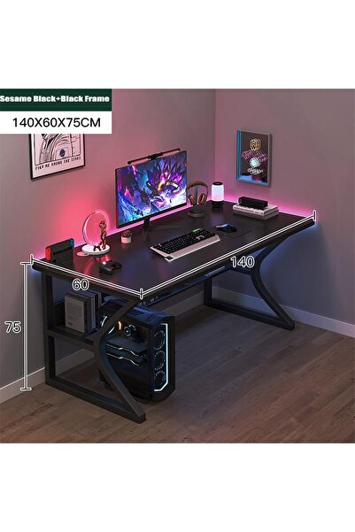 Wemart Gaming table,Gaming Desk,Computer Desk,Office Desks,Large Home Office Desks 140CM