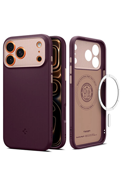Spigen iPhone 17 Pro Case Caseology Nano Pop MagSafe, burgundy