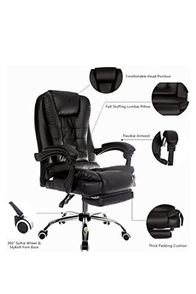 Gogoya Ergonomic Office Chair – 360° Swivel Computer chair, PU Leather Boss Chair