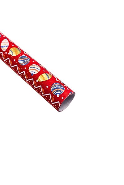 REX Matte gift wrapping paper, dancing balls and zigzag lines, Christmas decoration, 200x70 cm
