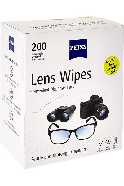 ZEISS Lens Wipes - Pack of 200, White
