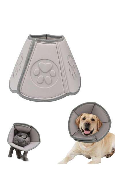 Bukela Pet Collar Protector, Recovery Cone for Dogs and Cats, Anti-Scratch Anti-Bite Pet Hood (Size: