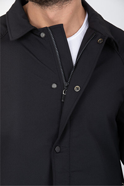 Store Oversized Thin Men's Coat + Jogger Pants (2-Piece Set)