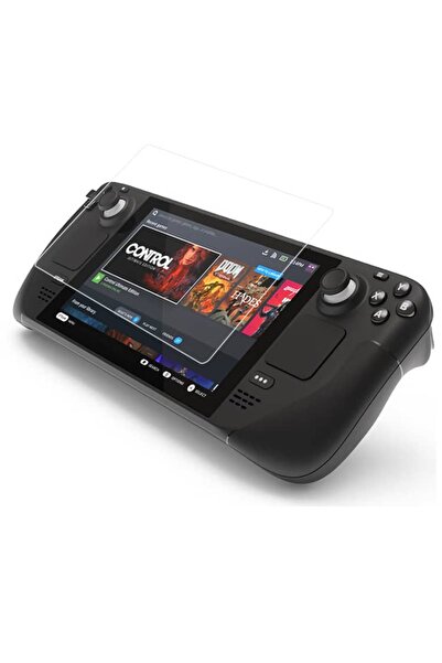 PGTECH Set 2 Folii Securizate De Protectie Dobe Pentru Steam Deck, Durabilitate 9H, HD, Anti Amprente