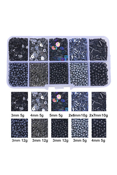 Choice مجموعة واحدة من الطراز 1، صندوق من 10 شبكات من خرز الأرز والترتر واللؤ...