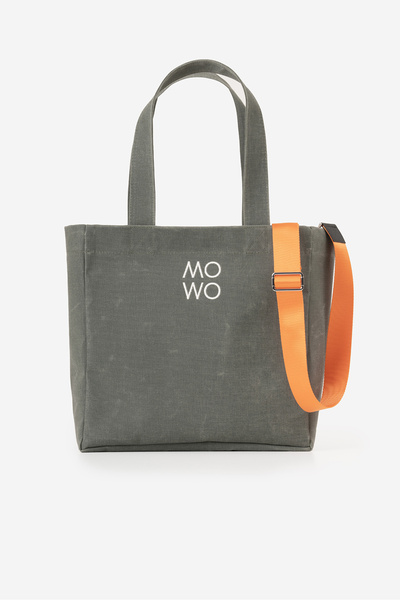 MOWO Mumlu Canvas Midi Tote Bag Kadın Çantası KHAKI