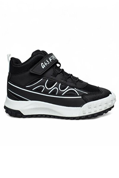 Celira Μπότες για αγόρια Gks Μαύρο Λευκό Velcro NSB936