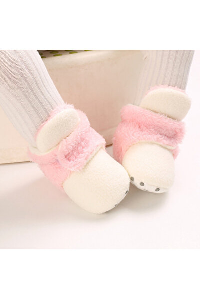 BebeNou Ghete de pluș ivory și roz pentru fete MBB255-8-sa5