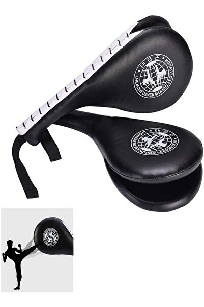 Bukela هدف قدم التايكوندو ذو الورقة المزدوجة ووسادة الركل الصوتية (للأطفال والكبار)