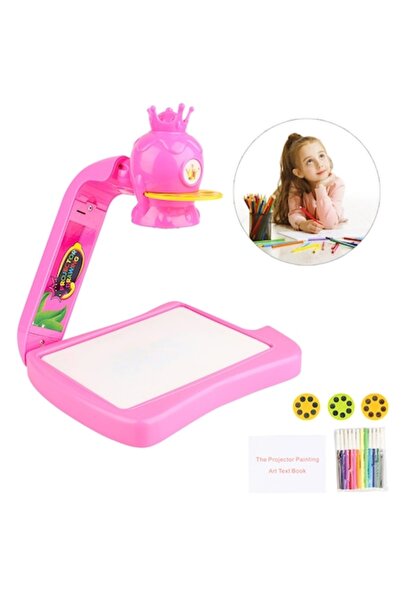 dalimag Set de proiectoare educaționale pentru copii - pictură și desen (roz)