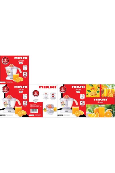 Nikai Electric Citrus Juicer 1 L 30 W, Dual Direction NJ100C