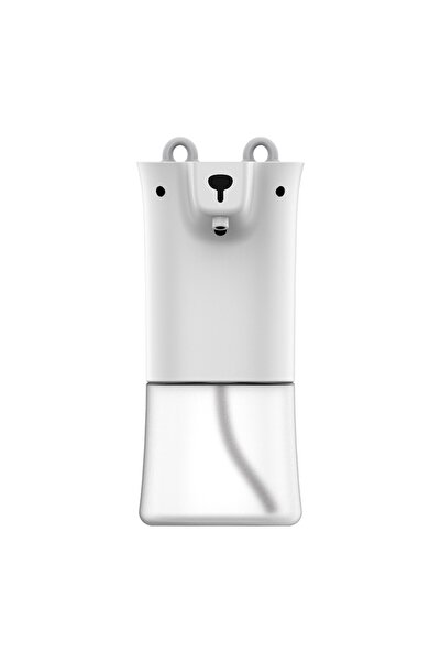 FoTehniq Mini Touchless Liquid Soap Dispenser (3D Bear), 350 ml, White