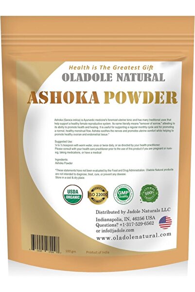 Oladole Natural مسحوق أشوكا العضوي 100 جرام