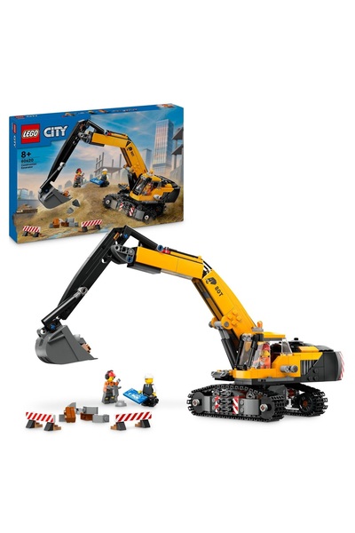 Other LEGO City 60420 Excavator Galben CĂRĂMIZI EXCAVATOR PE ȘENILE