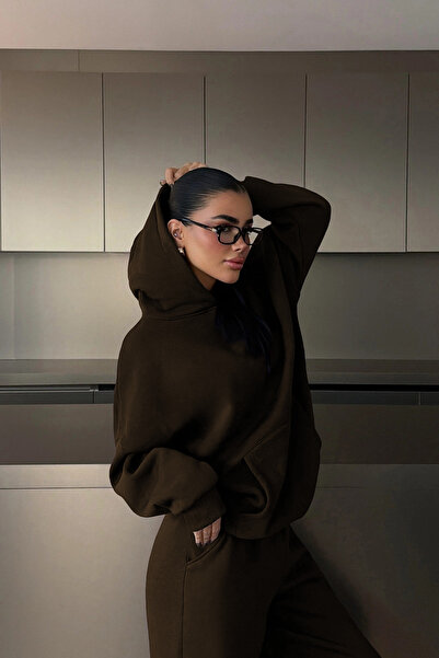 YAKAMEL طقم بغطاء رأس FMAN للسيدات مكون من 3 قطع من ملابس BOYFRİEND ذات المقا...