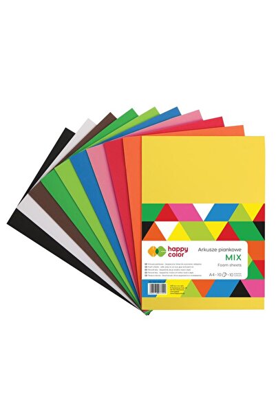 Other Foi de spumă Happy Color Mix A4 10 culori /10 foi/