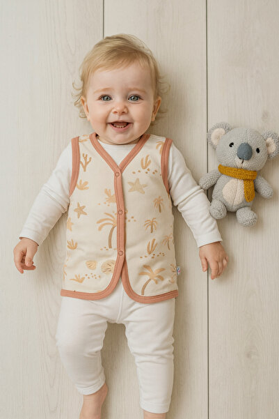 Baharda Nova Oeko Tex Certified 100% Organic Cotton Double Layer Combed Cotton Baby Vest / Girls Boys Unisex Children