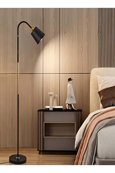 Arabest Modern Arc Floor Lamp - 12W Warm Light Reading Lamp