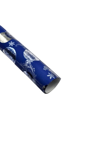 REX Metallic gift wrapping paper, blue balloon dance, 150x70 cm