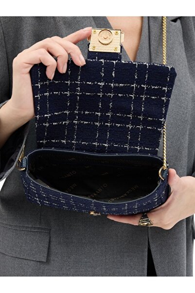 Meskanto Tweed Chain Shoulder Bag