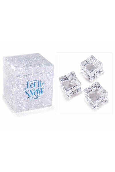 Decorer Σετ 80 διακοσμητικά παγάκια 2x2x2 εκ.