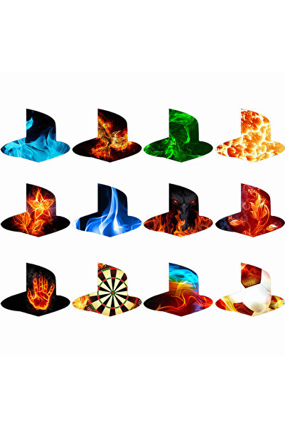 NITOPLAY Set of 12 Multicolor Playstation Logo Stickers