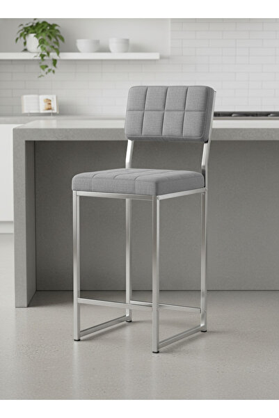 Armens Life Mobilya, Lojistik & Elektronik Ticaret Bar Sandalyesi Krom Kaplama Ada Mutfak Sandalyesi Bar Taburesi Mutfak Sandalyesi 65 Cm