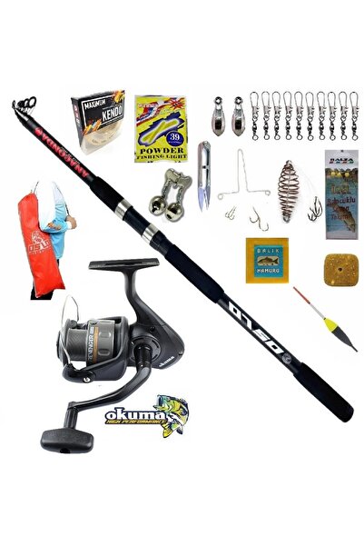 Oslo Okuma Revenger Rv-55 360cm 100-300gr Anaconda Profesyonel Sazan Kıyı Olta Takımı Seti