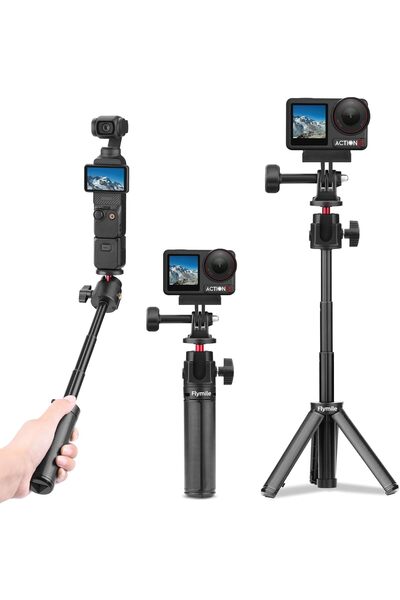 Other حامل ثلاثي صغير للطاولة من فلاي مايل وعصا سيلفي قابلة للتمديد لكاميرات ...