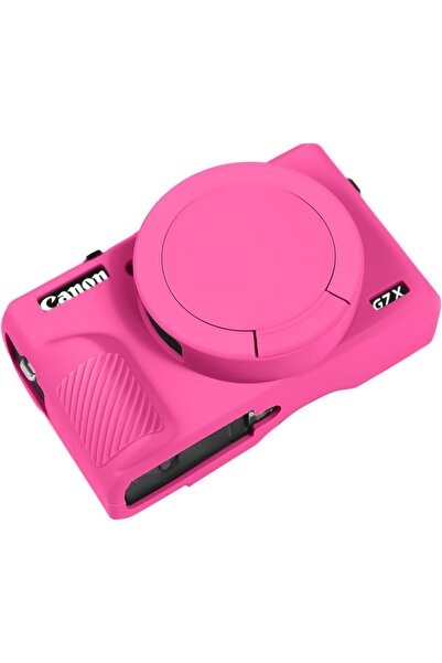 Other Easy Hood Silicone Protective Case with Removable Lens for Canon PowerShot G7 X Mark III - Rose Pink