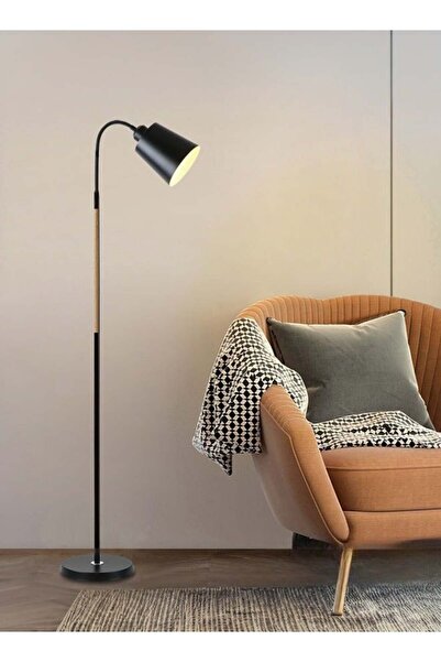 Arabest مصباح أرضي قوسي حديث - مصباح قراءة طويل الذراع قابل للتعديل ودافئ بقوة 12 واط