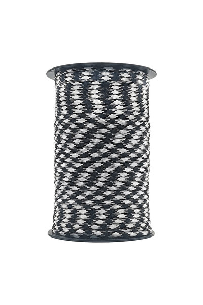 Choice 100M Black and white 50/100M 7Core Umbrella Rope 550 4mm Outdoor Polye...