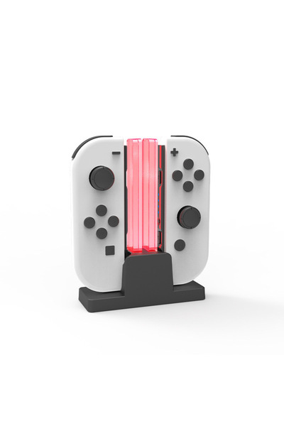 iplay Charging Station with LED Indicator for NS Joy-Con Fast Charging, Black