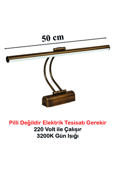 Merwish Flute Led Sconce 50 cm 3200K Daylight Bathroom Table Desk Wall Lighting Lamp
