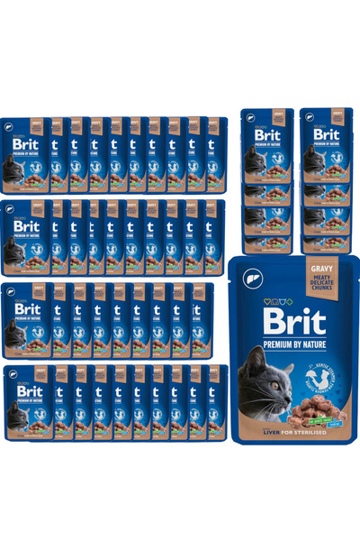 Other Brit Cat Pouches Sterilizate pentru FICAT 48x100g
