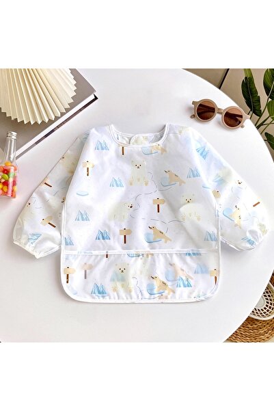 Choice13 0-3year style 15 Waterproof Full Sleeve Baby Bibs Children Apron Lon...