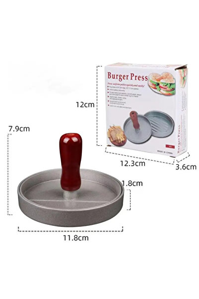 Choice4 S A Red Hamburger Meat Press Patty Maker Stainless Steel Hamburger Mo...