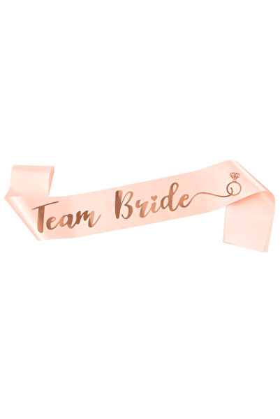 Choice4 1pc team bride 1 1Set Rose Gold Team Bride To Be Satin Sash for Bache...