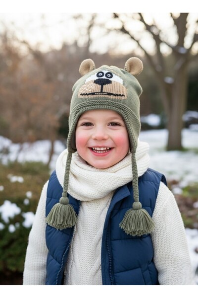 Kitti 1-4 Yaş Erkek Çocuk Polarlı Bere