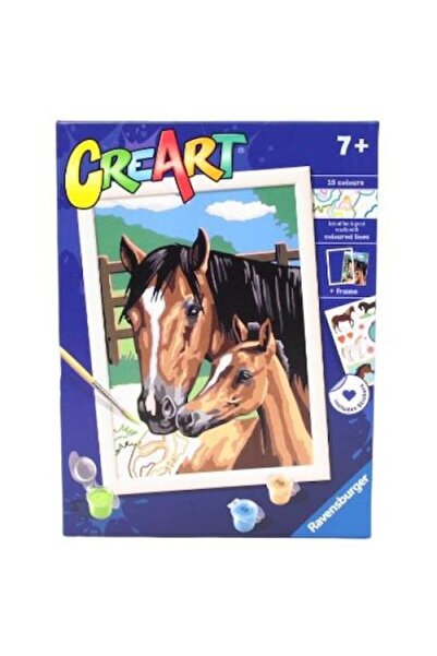 RAVENSBURGER Pictură pe numere - Cai, Ravensburger, Multicolor